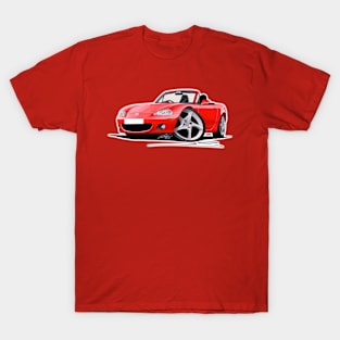 Mazda MX5 (Mk2) Red T-Shirt